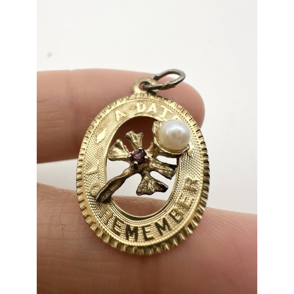Vintage Gold Over Sterling Silver A Date To Remember Charm